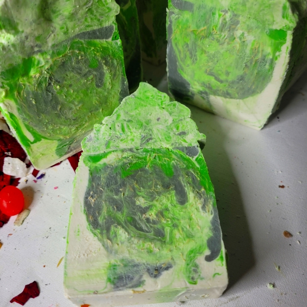 2 patchouli scented with loofah soap bars - Picture 1 of 16